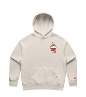Bone Hoodie with Bold Graphic