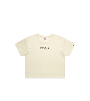 Butter Crop T-Shirt with Bold Graphic