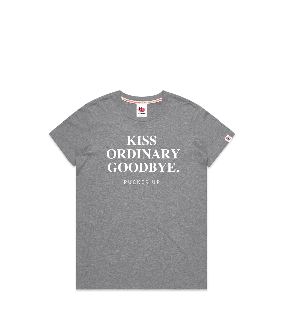 Grey Marle T-Shirt with Bold Graphic