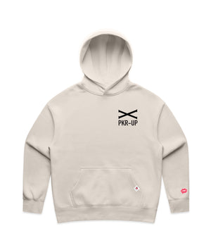 Bone Hoodie with Bold Graphic