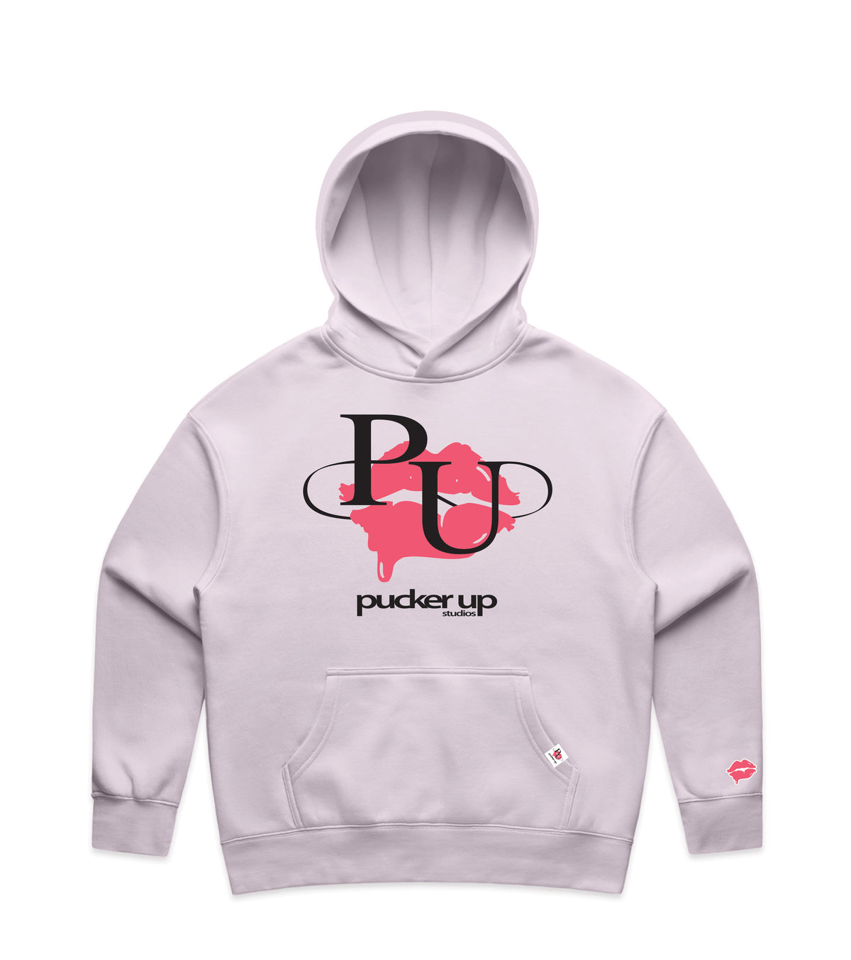 Orchid Hoodie with Bold Graphic