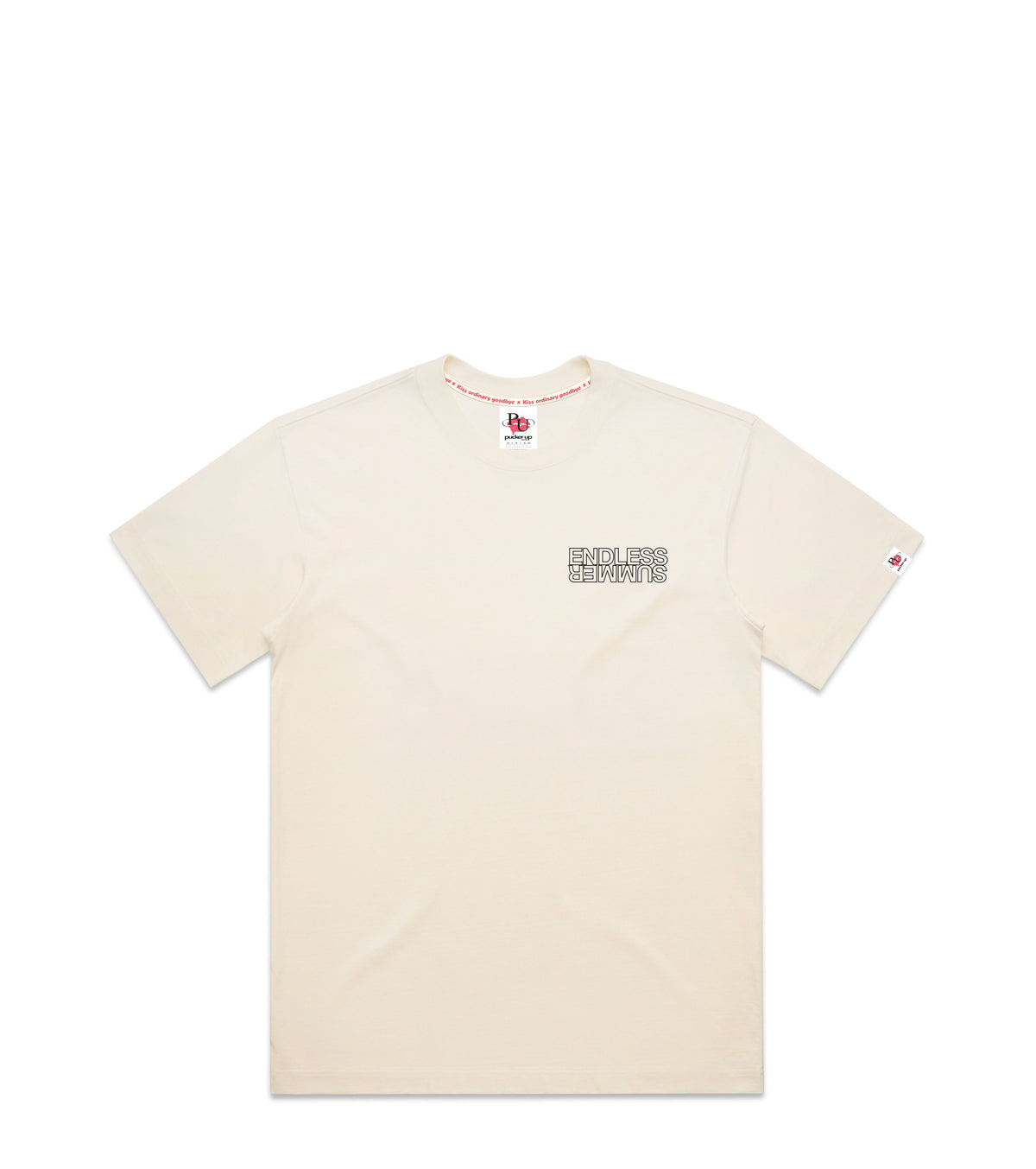 Ecru Box T-Shirt with Bold Graphic