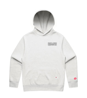 White Marle Oversized Hoodie with Bold Graphic
