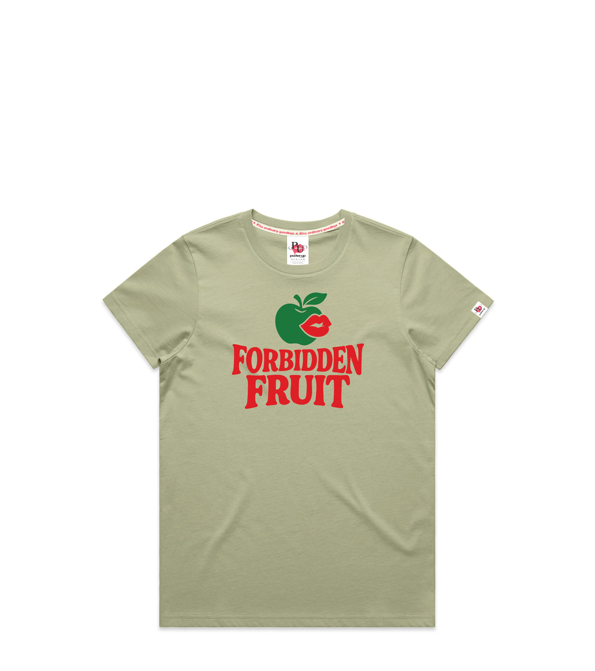 Pistachio T-Shirt with Bold Graphic