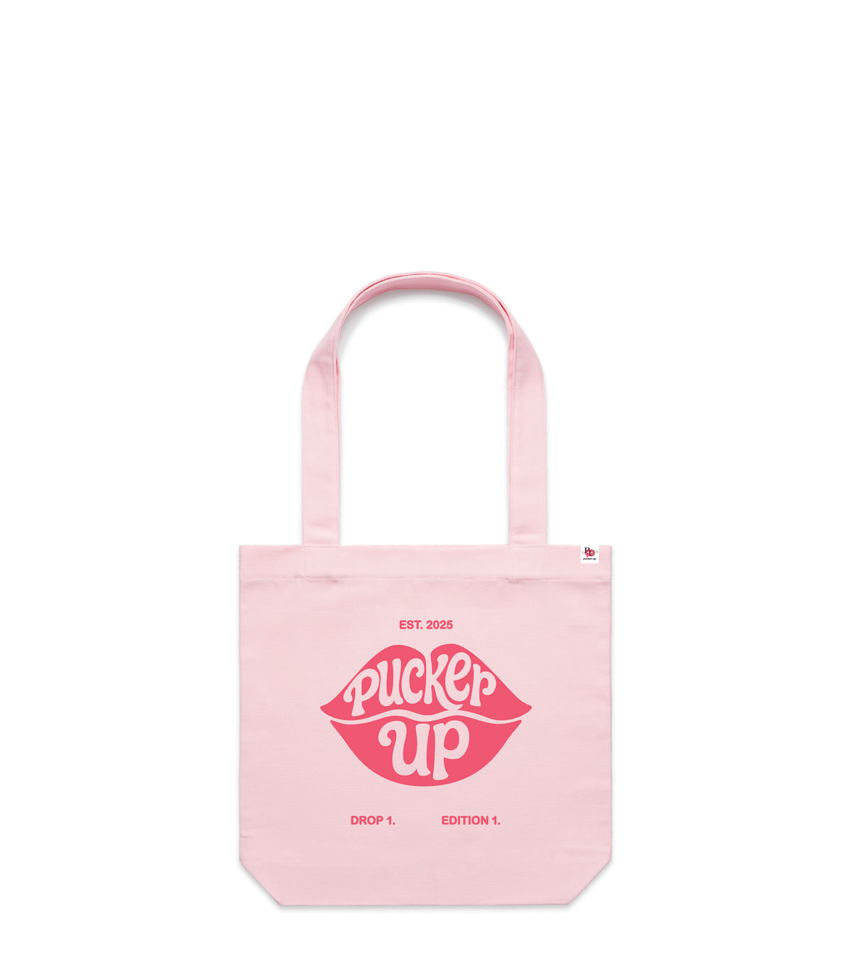 Pink Canvas Tote Bag
