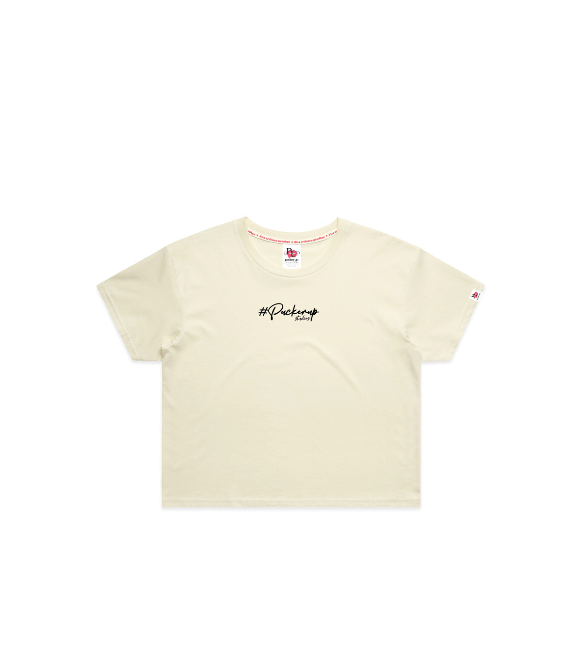 Butter Crop T-Shirt with Bold Graphic