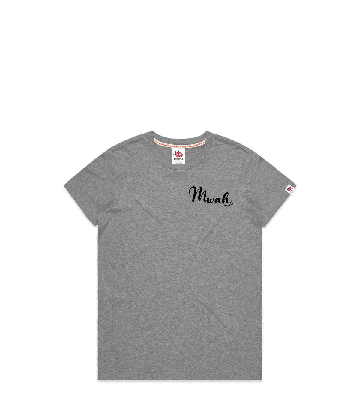 Grey Marle T-Shirt with Bold Graphic