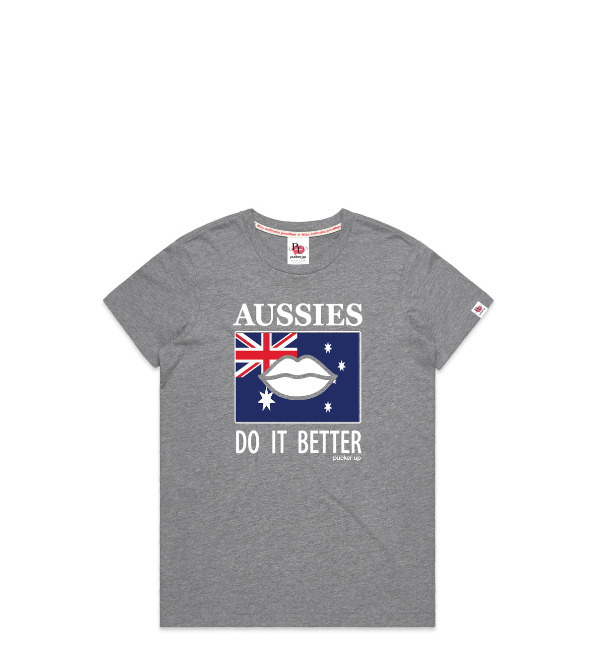 Grey Marle T-Shirt with Bold Graphic